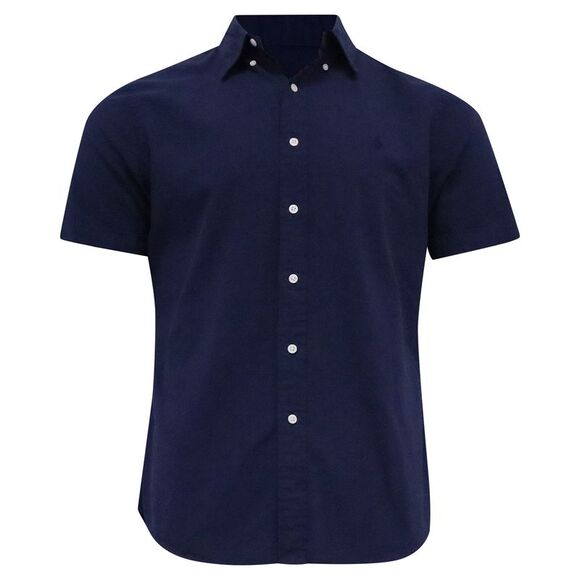 Ralph Lauren Other - Ralph Lauren Pony-Embroidered Short Sleeve Shirt in Navy Blue Cotton